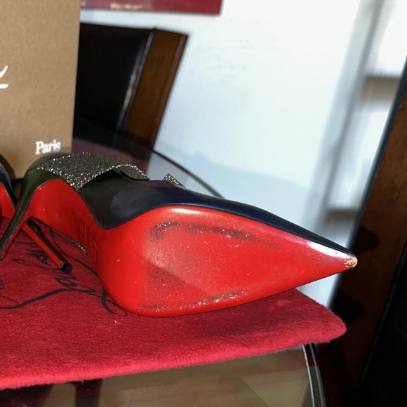 Christian Louboutin Sharpstagram crossover metallic patent leather pumps - Picture 5 of 9